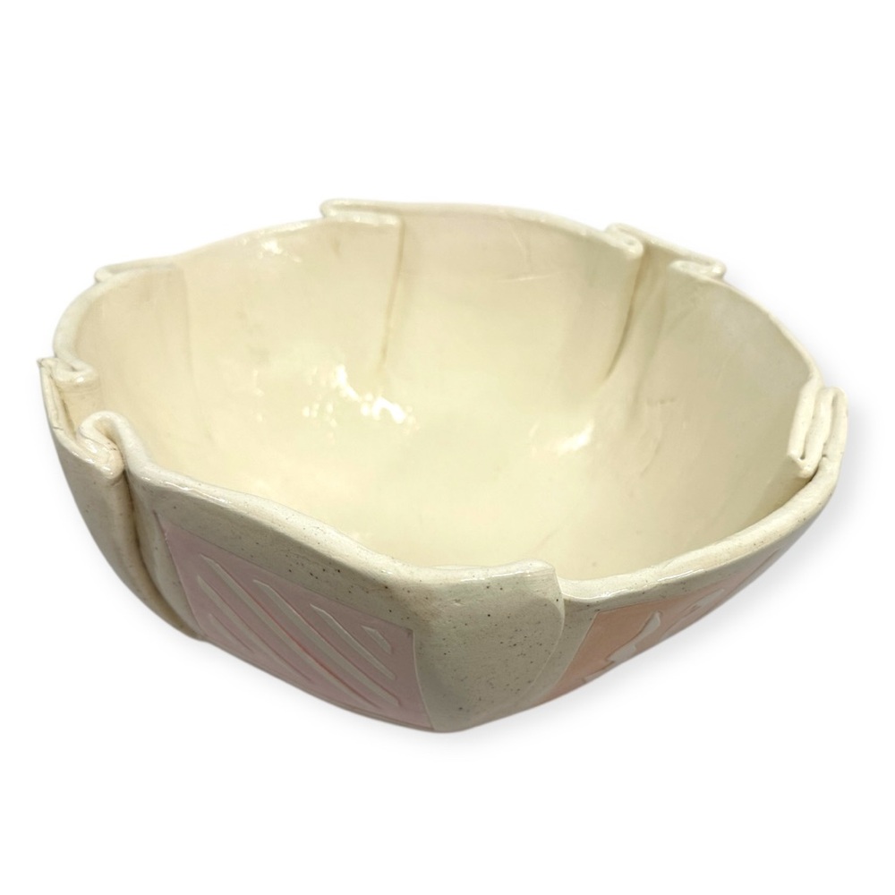 Barbara Demery Signed 1986 Postmodern Southwestern Pottery Bowl + Wall Platter - Picture 7 of 12